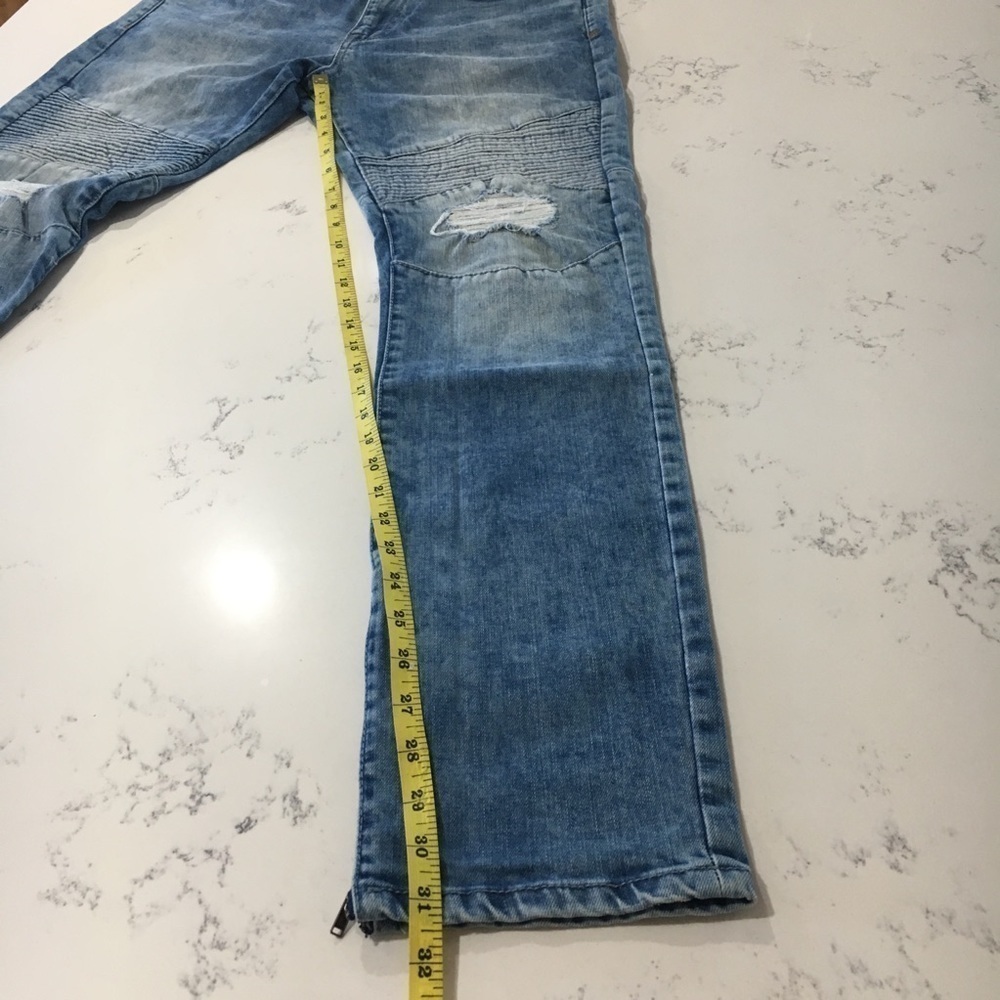 BDG men distressed skinny jeans blue size:33 - Picture 8 of 8